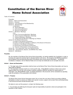 Constitution and By-Laws