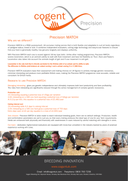 Precision MATCH Flyer