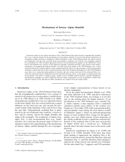 Mechanisms of Intense Alpine Rainfall