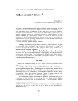 Michael Levin - Cambridge Center for Behavioral Studies