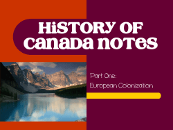 History of Canada