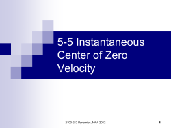 5-5 Instantaneous Center of Zero Velocity