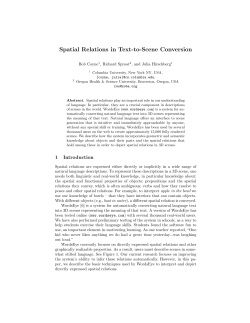 Spatial Relations in Text-to-Scene Conversion