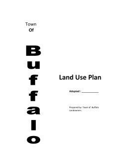 Land Use Plan - Town of Buffalo, Buffalo County, WI