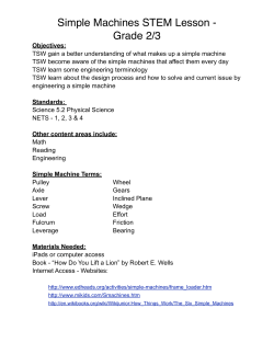 Simple Machines STEM Lesson