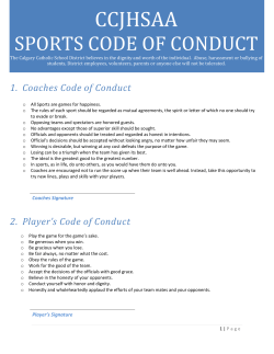 ccjhsaa - Calgary Catholic School District
