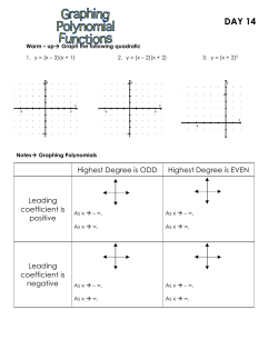 7 Graphing Polynomials Notes