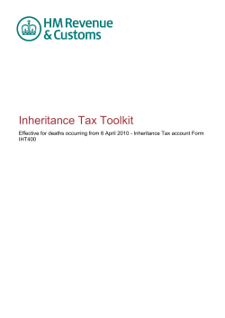 Inheritance Tax Toolkit