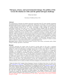 Nitrogen, science, and environmental change