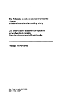 The Antarctic ice sheet and environmental change: a three