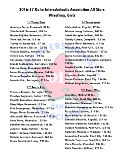 2016-17 OIA Girls Wrestling All Stars