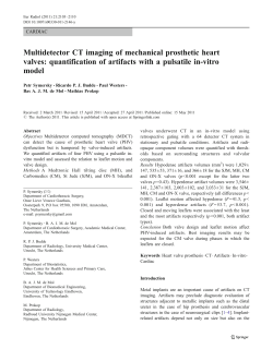 Multidetector CT imaging of mechanical prosthetic heart valves