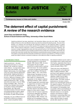 The deterrent effect of capital punishment: A review of the research