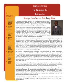 May 2012 - The Mississippi Bar