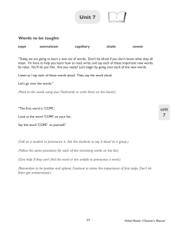 Unit 7 - Failure Free Reading