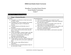 Grade 5 Social Studies Curriculum