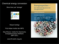 Chemical energy conversion