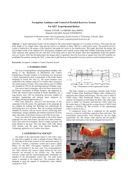Navigation, Guidance and Control of Parafoil Recovery System For
