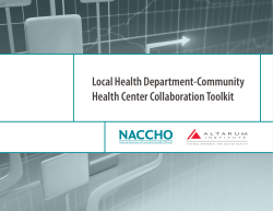Local Health Department-Community Health Center Collaboration