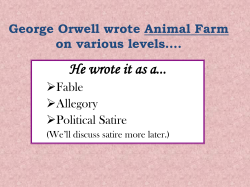 Definition of Allegory