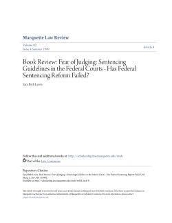 Fear of Judging: Sentencing Guidelines in the Federal Courts