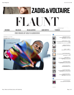 Flaunt Magazine - Mitchell S Jackson