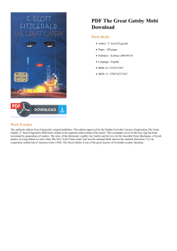 PDF The Great Gatsby Mobi