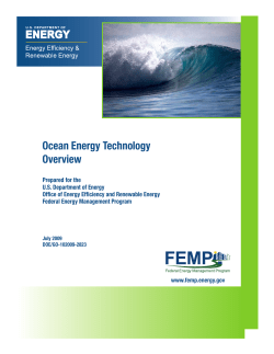 Ocean Energy Technology: Overview, Federal Energy Management