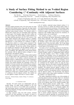 A Study of Surface Fitting Method to an N