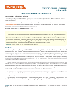 Cultural Diversity in Education Matters