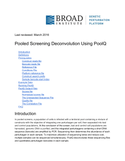 Pooled Screening Deconvolution Using PoolQ