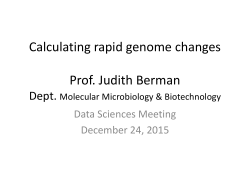 Calculating rapid genome changes