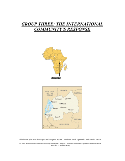 the international community`s response