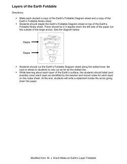 Layers of the Earth Foldable