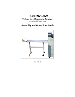 HD-CXENVL-CNV: Assembly and Operations