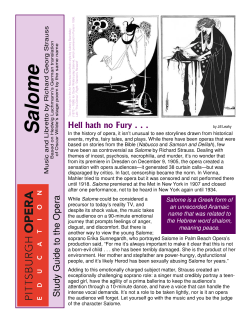 Study Guide for Salome