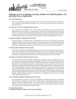 Miniature Low-Cost Desktop Learning Modules for Multi