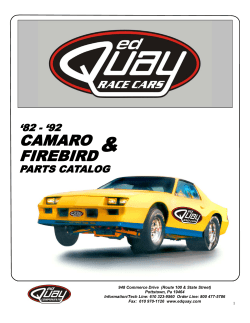92 CAMARO FIREBIRD - ed Quay Race Cars