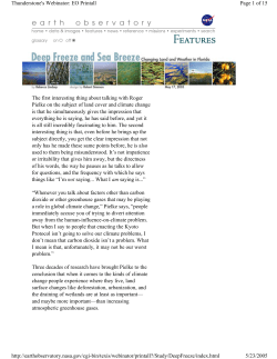 The first interesting thing about talking with Roger Pielke on the
