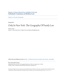 Only In New York: The Geography Of Family Law