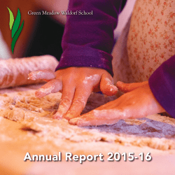 Annual Report 2015-16 - Green Meadow Waldorf School