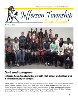 Current Newsletter - Jefferson Township Local Schools