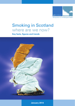 Smoking in Scotland where are we now?