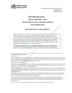 levofloxacin - World Health Organization
