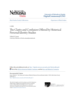 The Clarity and Confusion Offered by Historical Personal Identity