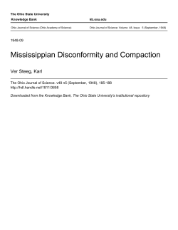Mississippian Disconformity and Compaction