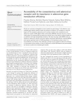 Accessibility of the coxsackievirus and adenovirus receptor and its