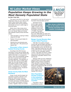 Population Keeps Growing in the Most Densely Populated State