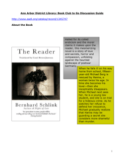 Book clubs to go : The Reader
