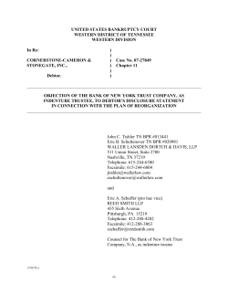 UNITED STATES BANKRUPTCY COURT WESTERN